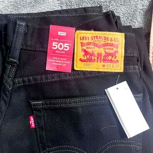 Levi 505 32x30 jeans black